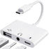 3-in-1 USB-C Adapter Fast Charging Lightning & 3.5mm Audio Port Multi Function Converter