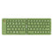 Foldable Bluetooth Keyboard B023 Dual Fold Portable Keyboard 3 Device Connection Green