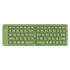 Foldable Bluetooth Keyboard B023 Dual Fold Portable Keyboard 3 Device Connection Green