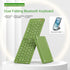 Foldable Bluetooth Keyboard B023 Dual Fold Portable Keyboard 3 Device Connection Green