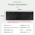 Foldable Bluetooth Keyboard B023 Dual Fold Portable Keyboard 3 Device Connection Green