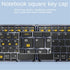 Foldable Keyboard F69 Transparent Bluetooth Keyboard Triple Device Connection