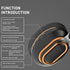 H7 Foldable Bluetooth Stereo Headphones Subwoofer Support TF Card Type-C Charging Wireless Earphones - Light Gray