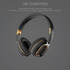 H7 Foldable Bluetooth Stereo Headphones Subwoofer Support TF Card Type-C Charging Wireless Earphones - Space Gray