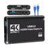USB 3.0 Video Capture Card, High Resolution Game Live Stream Camera Recording Capture Adapter(Black)