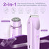 2-in-1 Electric Women's Shaver for Private Care, Bikini Trimmer, Painless & Wet/Dry, Rechargeable - Pink