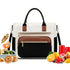 Insulated Lunch Bag Double Layer Leakproof Cooler Tote for Work - Black