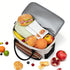 Insulated Lunch Bag Double Layer Leakproof Cooler Tote for Work - Black