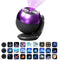 24 Pattern Star Projector Night Light with White Noise and Type C Power - Black