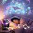 24 Pattern Star Projector Night Light with White Noise and Type C Power - White