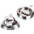 Hidden Door Lock Invisible Latch Double Sided Privacy Lock for Bedroom Bathroom Stainless Steel - Silver