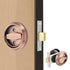 Hidden Door Lock Invisible Latch Double Sided Privacy Lock for Bedroom Bathroom Stainless Steel - Red Bronze