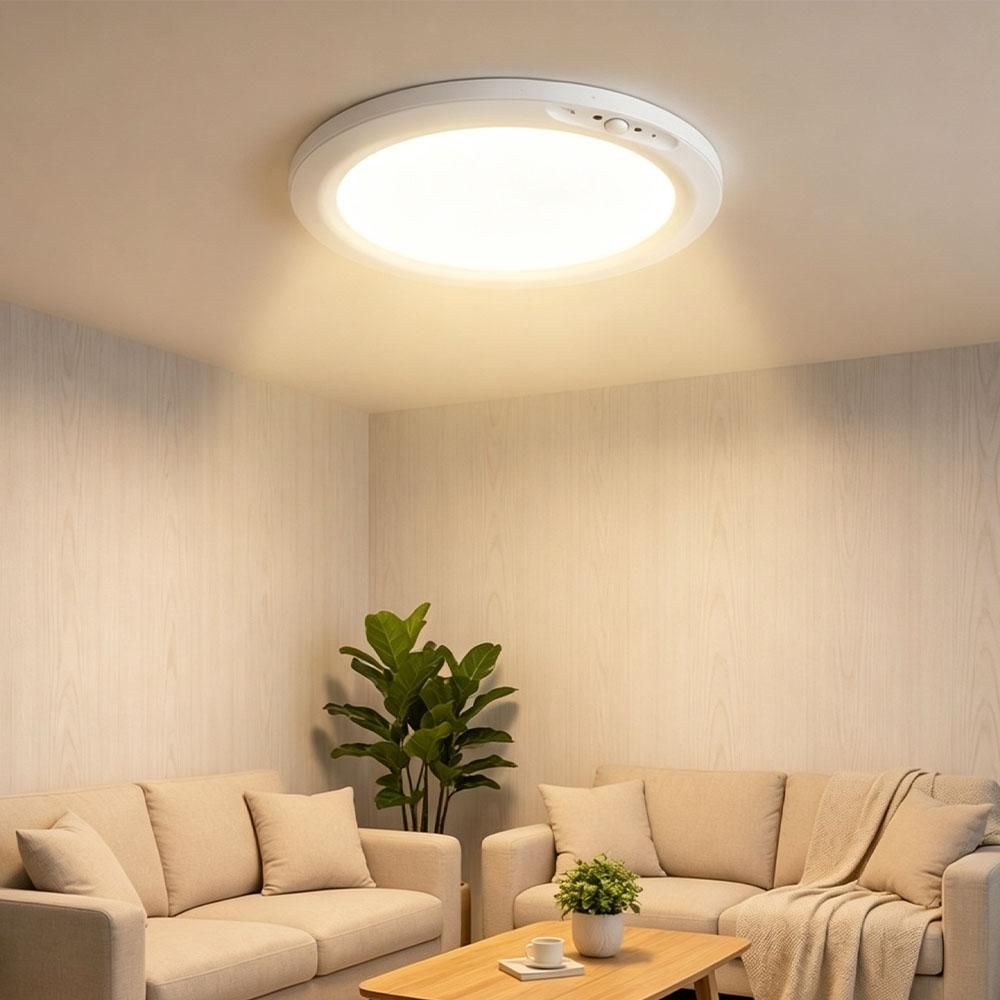 Rechargeable Motion Sensor RGB Ceiling Light with Remote - 5000mAh Lithium Battery
