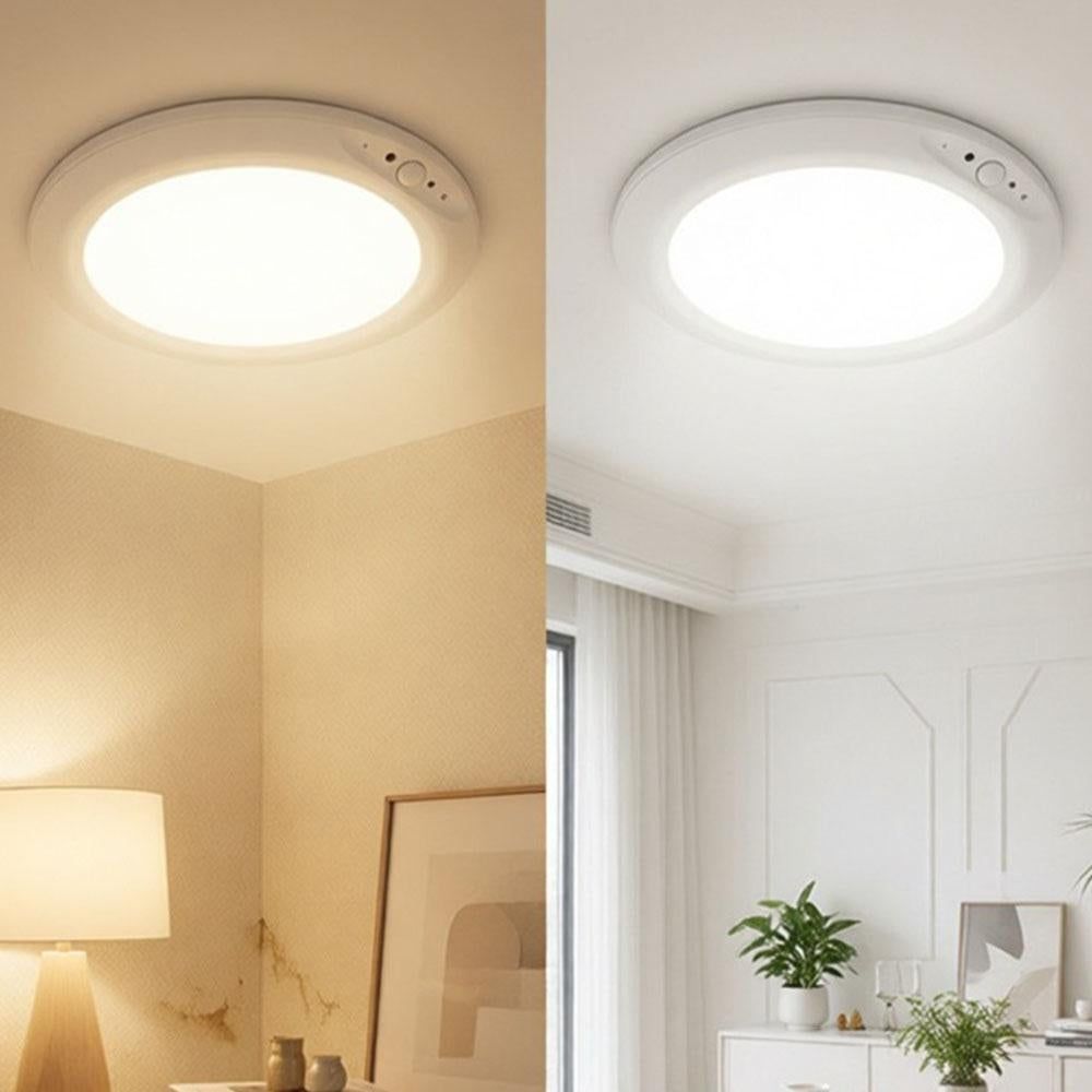 Rechargeable Motion Sensor RGB Ceiling Light with Remote - 5000mAh Lithium Battery