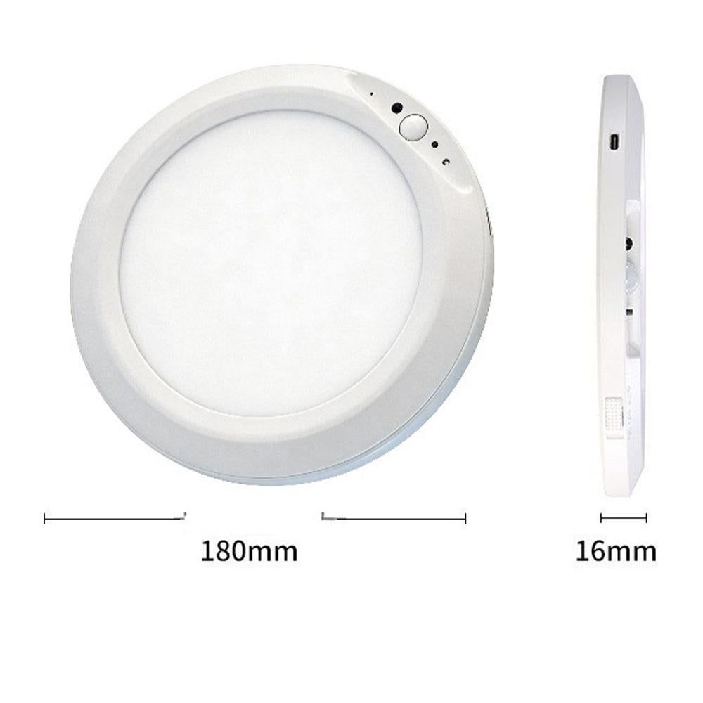 Rechargeable Motion Sensor RGB Ceiling Light with Remote - 7000mAh Lithium Battery
