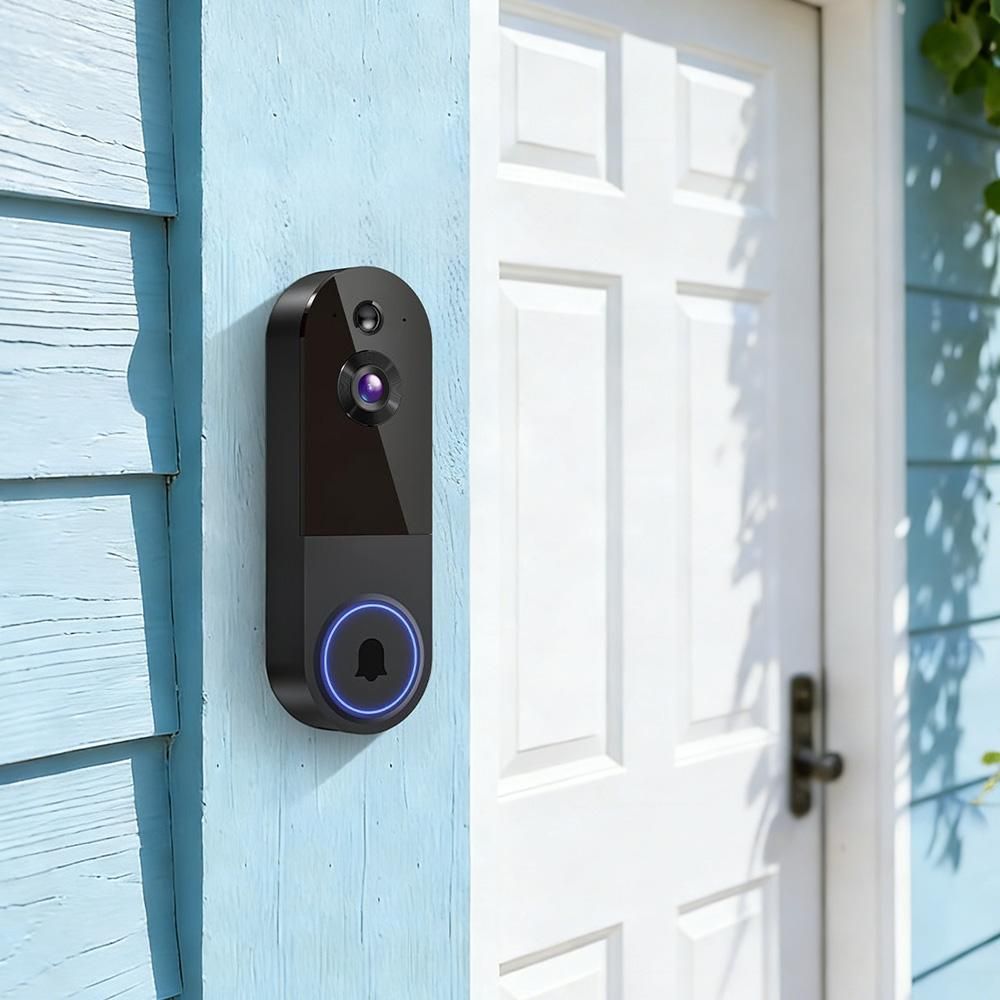 Wireless Video Doorbell Camera Outdoor Doorbell Camera - Black