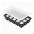 3 Pack Silicone Ice Cube Trays with Lids Large Ice Mold for Freezer - Black