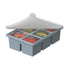 3 Pack Silicone Ice Cube Trays with Lids Large Ice Mold for Freezer - Blue