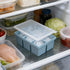 3 Pack Silicone Ice Cube Trays with Lids Large Ice Mold for Freezer - Blue