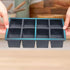 3 Pack Silicone Ice Cube Trays with Lids Large Ice Mold for Freezer - Blue