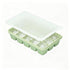 3 Pack Silicone Ice Cube Trays with Lids Large Ice Mold for Freezer - Green