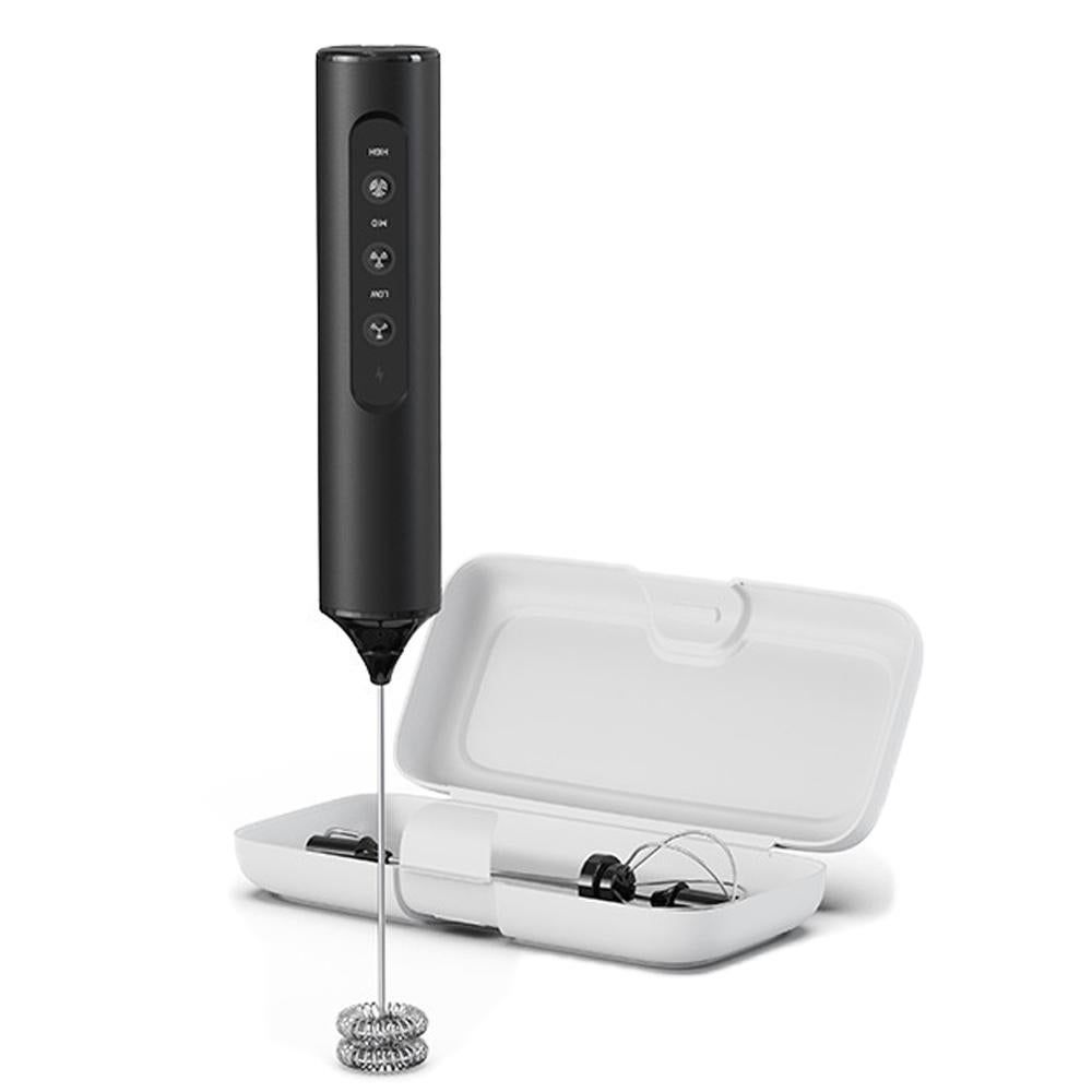 Electric Milk Frother 3 in 1 Egg Whisk Mixer 3 Speeds Rechargeable Handheld