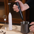 Handheld Milk Frother USB Rechargeable 3 Speeds Electric Foam Wand with 2 Whisks - White