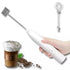 Handheld Milk Frother USB Rechargeable 3 Speeds Electric Foam Wand with 2 Whisks - White