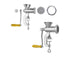 Hand Sausage Filler Maker Manual Kitchen Meat Grinder Mincer Stuffer Table