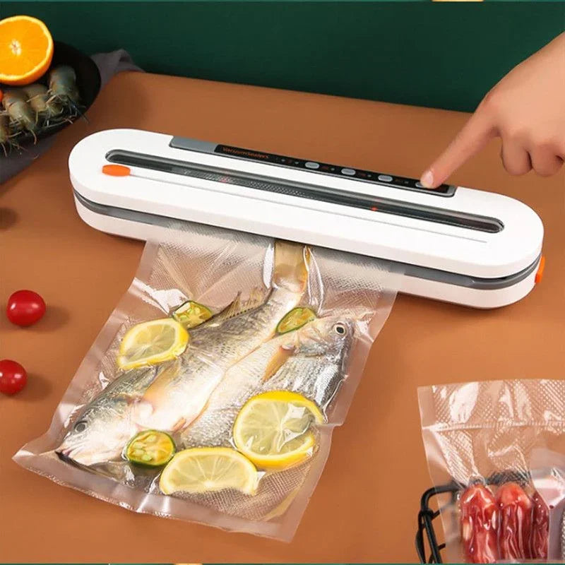 Home Vacuum Sealer, All-Purpose Automatic Food Preservation Machine for Dry and Wet Items, 30cm Extended Sealing Vacuum Packer, One-Touch Vacuuming to Prevent Odor Transfer and Leaks, Supports External Vacuuming, Spot Vacuuming, Dry, and Wet Modes - Black