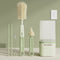 6-in-1 Portable Silicone Bottle Brush Set with Drying Storage Box, All-Purpose Cleaner for Baby Bottles, Nipples, and Straw Cups—Green