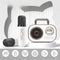 Dual Mic Karaoke Speaker, Portable Bluetooth Karaoke Audio Set, Family Wireless Microphone KTV Speaker—White