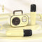 Dual Mic Karaoke Speaker, Portable Bluetooth Karaoke Audio Set, Family Wireless Microphone KTV Speaker—Yellow