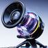 Bluetooth Speaker 2-in-1 Phone Stand, Dual-Mode RGB Ambient Light, Hi-Fi Stereo Audio—White