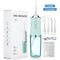 Portable Electric Oral Irrigator, Rechargeable Water Flosser, Handheld Dental Cleaner for Oral Care—Green