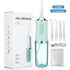 Portable Electric Oral Irrigator, Rechargeable Water Flosser, Handheld Dental Cleaner for Oral Care—Green