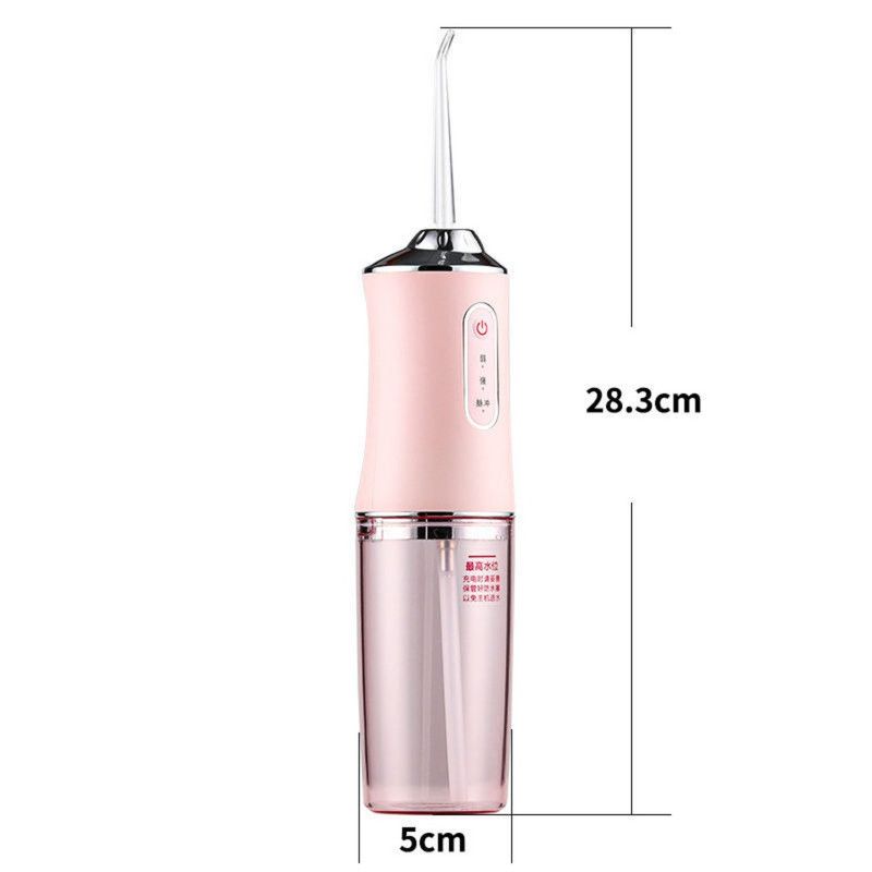 Portable Electric Oral Irrigator, Rechargeable Water Flosser, Handheld Dental Cleaner for Oral Care—Green