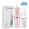 Portable Electric Oral Irrigator, Rechargeable Water Flosser, Handheld Dental Cleaner for Oral Care—Pink
