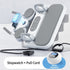6-in-1 Multifunctional Fitness Training Board, Smart Timing, Home Workout Equipment (includes pull rope) – Gray