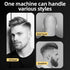 Professional Digital Display Hair Clipper, Multi-Accessory T-Blade Trimmer for Bald Heads & Hair Carving—Gray