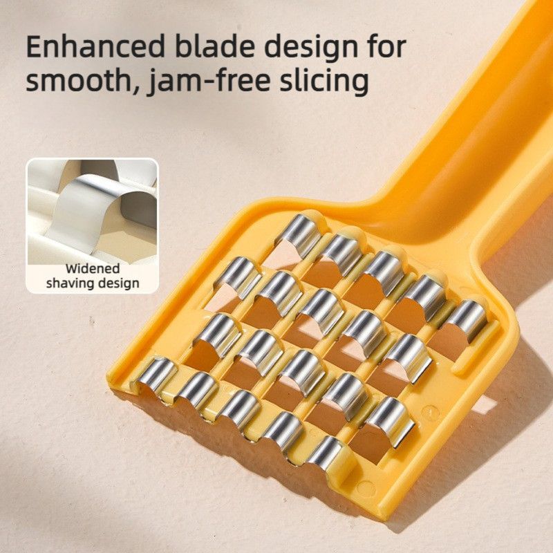 Cute Vegetable Grater, Multifunctional Shredder for Dumpling Filling—White