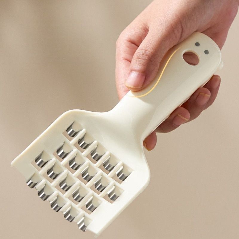 Cute Vegetable Grater, Multifunctional Shredder for Dumpling Filling—White