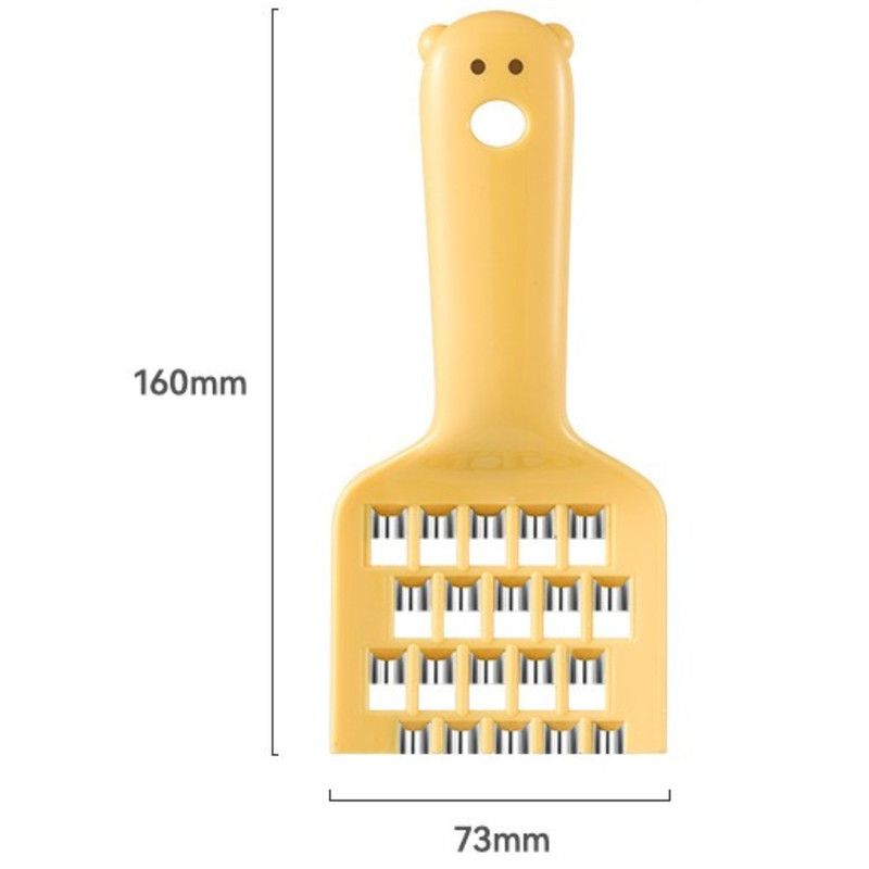 Cute Vegetable Grater, Multifunctional Shredder for Dumpling Filling—White
