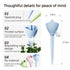 Automatic Plant Waterer, Adjustable Drip Irrigation Device for Potted Plants—Blue