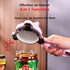 4-in-1 Multi-Function Can Opener, Essential Kitchen Tool for Opening Lids, Multi-Size Bottle Opener - Black