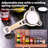 4-in-1 Multi-Function Can Opener, Essential Kitchen Tool for Opening Lids, Multi-Size Bottle Opener - Purple