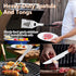 Complete Multi-Functional BBQ Tool Set, 31-Piece Deluxe BBQ Tool Set, Food-Grade Stainless Steel BBQ Tools with Wood-Grain Handles—Ideal for Home and Outdoor BBQs, Includes Portable Camping Storage Bag—Black
