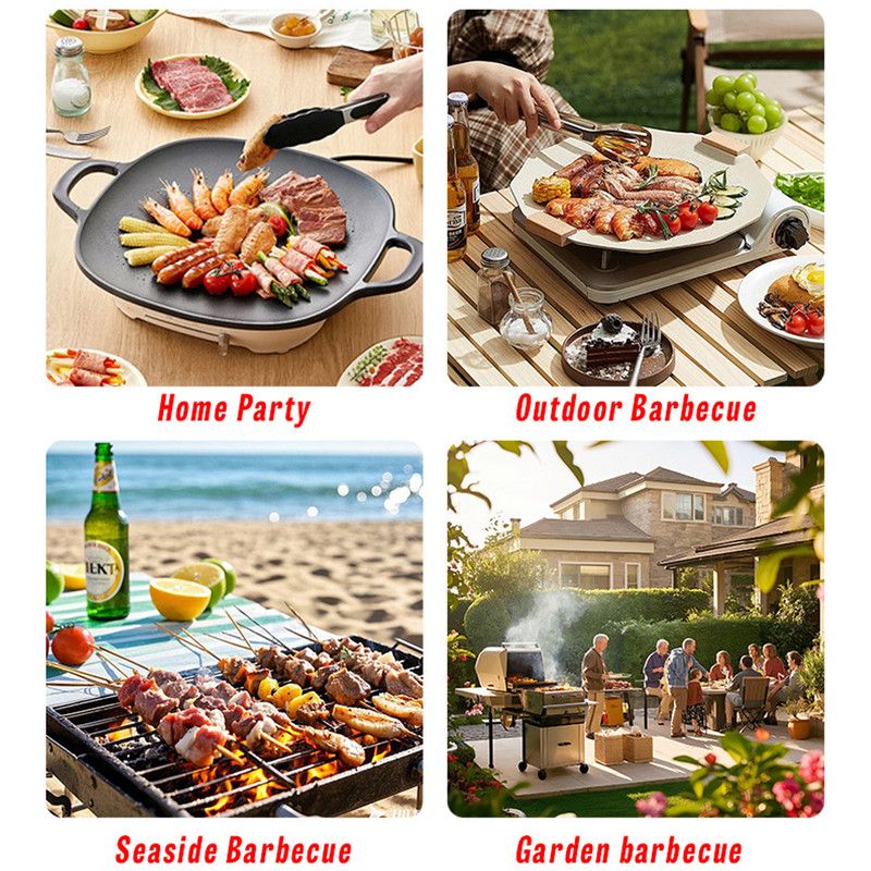 Complete Multi-Functional BBQ Tool Set, 31-Piece Deluxe BBQ Tool Set, Food-Grade Stainless Steel BBQ Tools with Wood-Grain Handles—Ideal for Home and Outdoor BBQs, Includes Portable Camping Storage Bag—Black