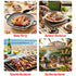 Complete Multi-Functional BBQ Tool Set, 31-Piece Deluxe BBQ Tool Set, Food-Grade Stainless Steel BBQ Tools with Wood-Grain Handles—Ideal for Home and Outdoor BBQs, Includes Portable Camping Storage Bag—Black