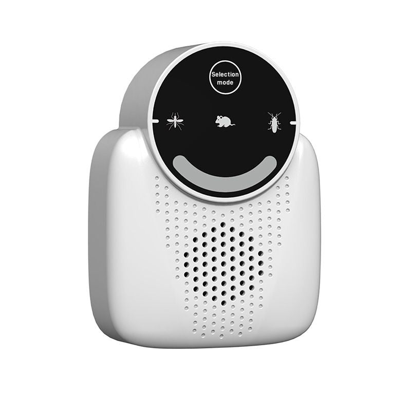 Smart Variable Frequency Ultrasonic Pest Repeller Plug in Electronic Repellent for Mouse Rat Mosquito Cockroach Spider Indoor Use-white